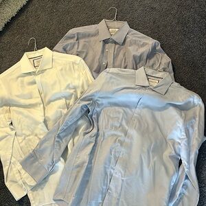 Set of three used men’s dress shirts